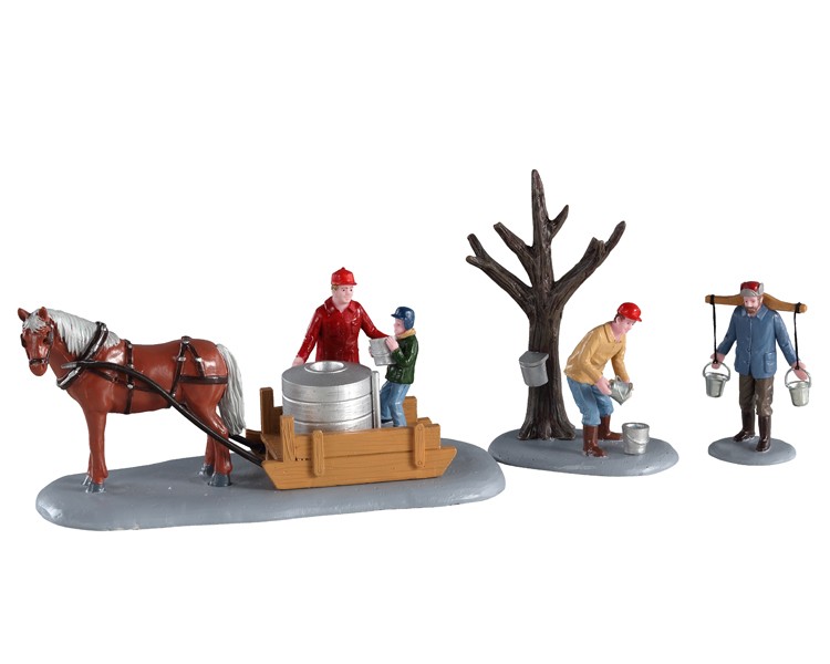 Maple syrup season set of 3 kerstfiguur LEMAX - Lemax