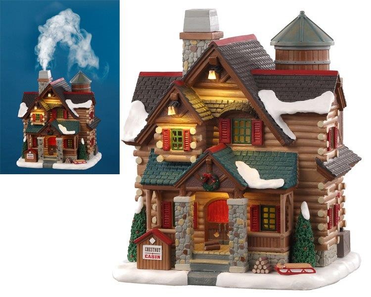 Chestnut cabin with 4.5v adaptor kerstfiguur LEMAX - Lemax