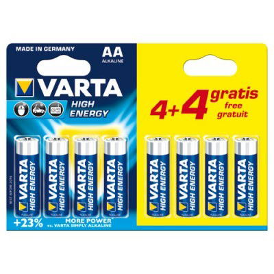 Batterij Varta AA 8 stuks Warentuin Mix