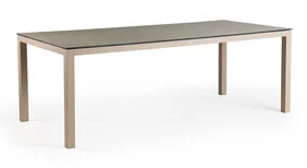 Tierra outdoor Briga dining tafel trespa ophira champagne 180 x 100 cm  - 