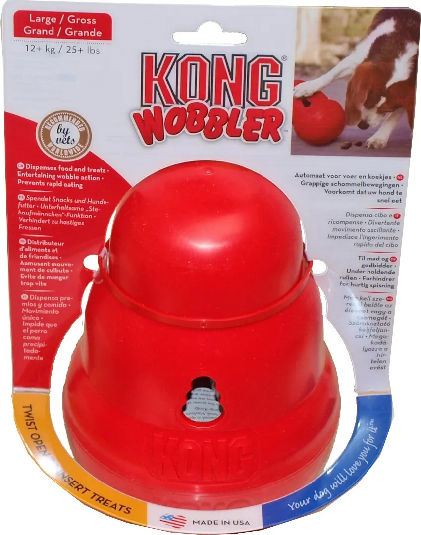 Hondenspeelgoed wobbler rood large Kong