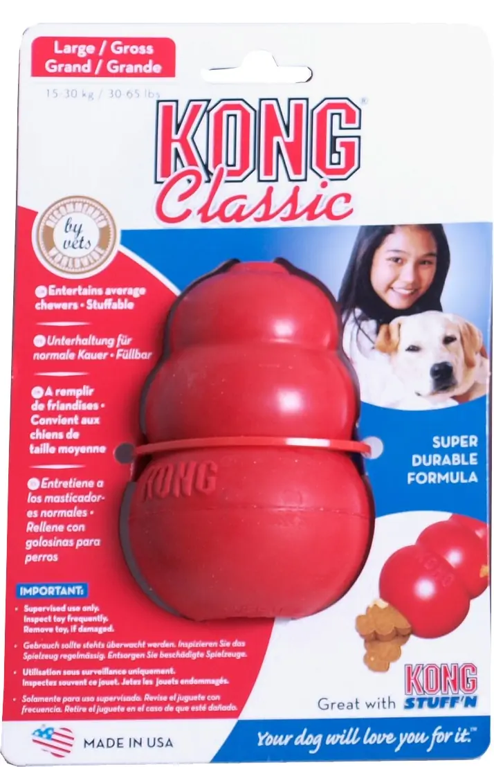 Hondenspeelgoed rubber large rood Kong