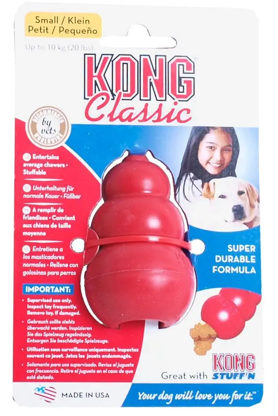Hondenspeelgoed rubber small rood Kong