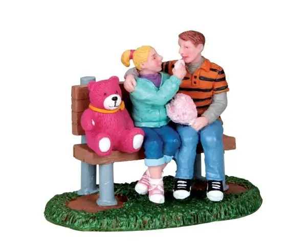 Kerstfiguur Sharing cotton candy LEMAX
