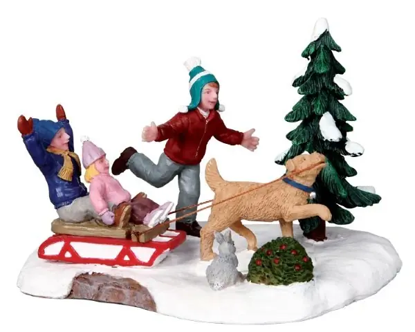Kerstfiguur Rover takes charge LEMAX