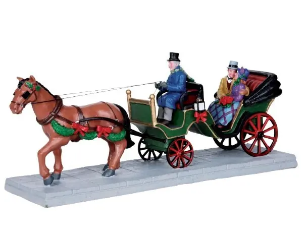 Kerstfiguur Romantic carriage ride LEMAX