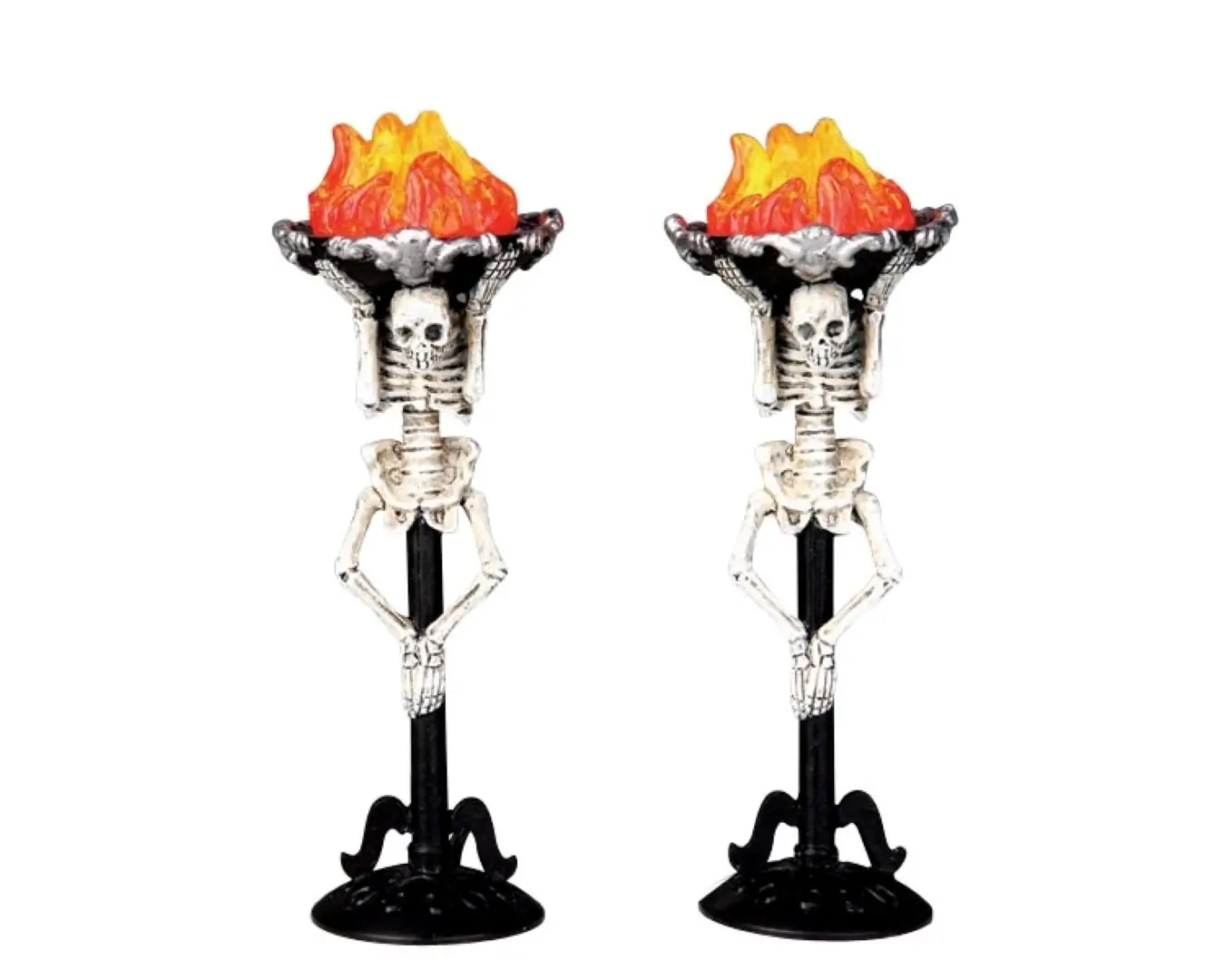Kerstfiguur Corpse torch set of 2 LEMAX