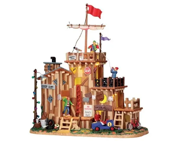 Kersthuisje David's fort LEMAX