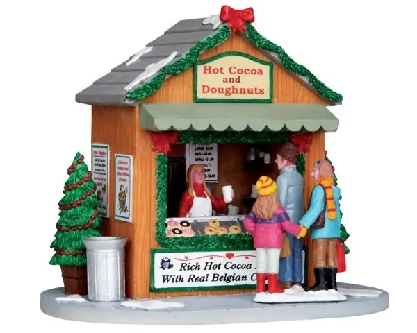 Kerstfiguur Hot cocoa stand LEMAX