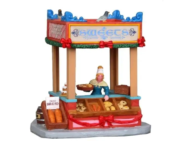 Kerstfiguur Sweets market stall LEMAX