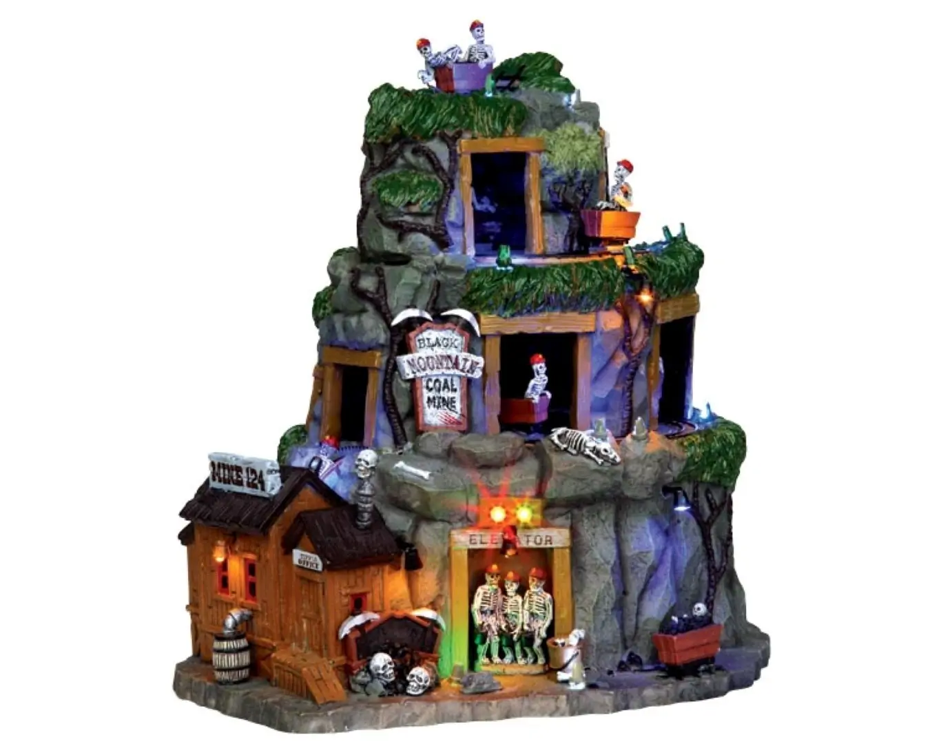 Kerstfiguur Black mountain coal mine LEMAX