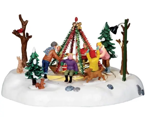 Kerstfiguur Holiday merry-go-round LEMAX