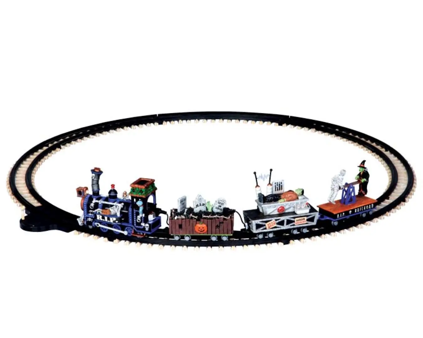 Kerstfiguur Trein R.i.p. railroad b/o (4.5v) Lemax