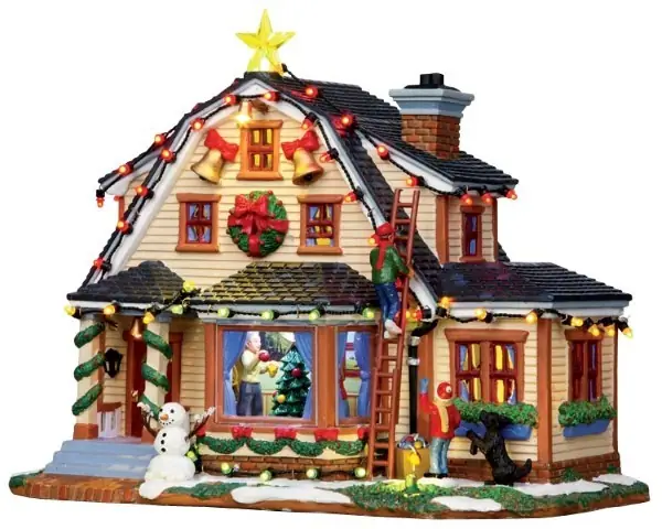 Kersthuisje Decorating the house LEMAX