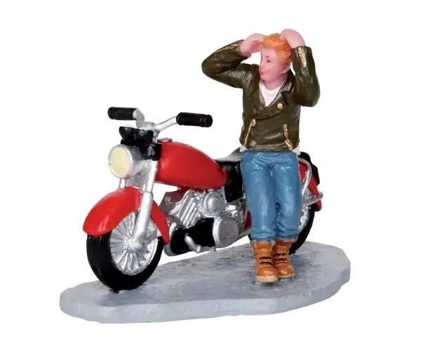 Kerstfiguur Road rebel LEMAX