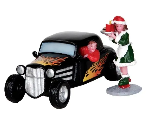 Kerstfiguur Roller skate waitress LEMAX