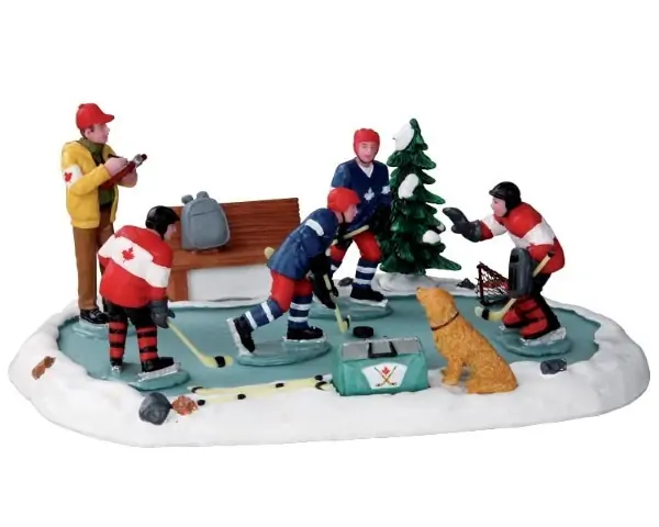 Kerstfiguur Hockey tryouts LEMAX