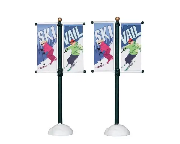 Kerstfiguur Street pole banner LEMAX