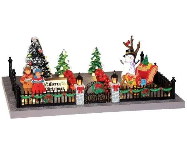 Kerstfiguur Decorated victorian front yard LEMAX