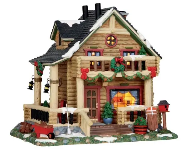Kersthuisje Hidden hills cabin LED LEMAX