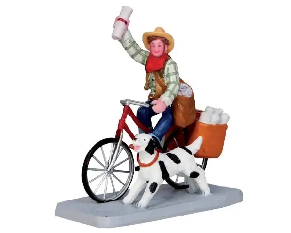 Kerstfiguur Cowboy paperboy LEMAX