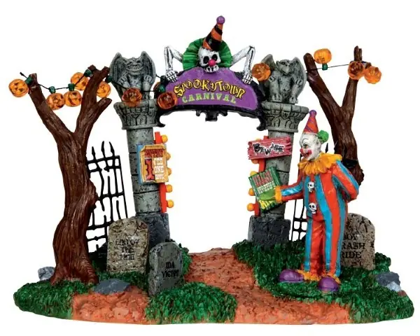 Kerstfiguur Spookytown carnival gate LEMAX