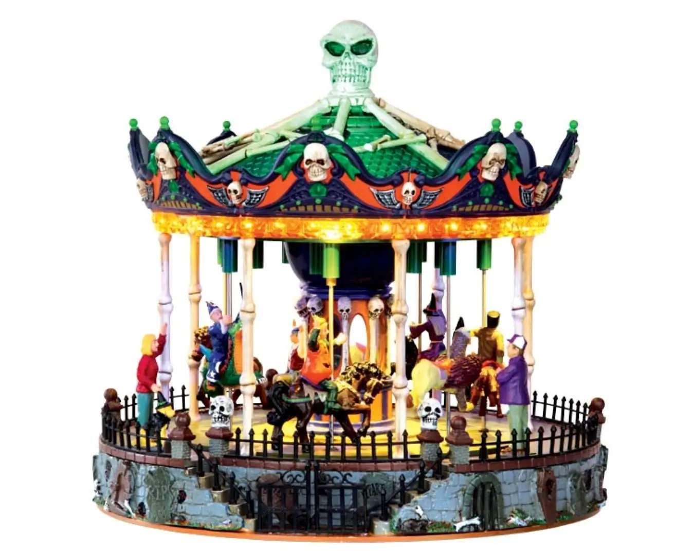 Kersthuisje Scary go round LEMAX