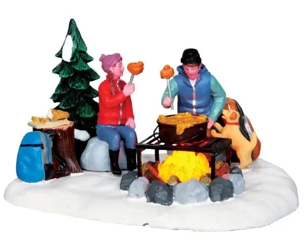 Kerstfiguur Campfire fondue LEMAX