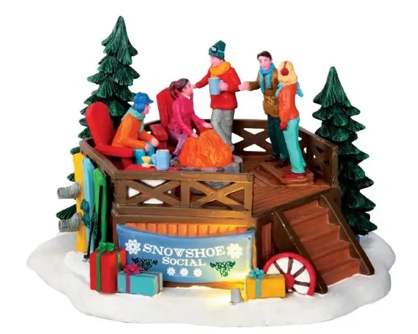 Kerstfiguur Snowshoe social LEMAX
