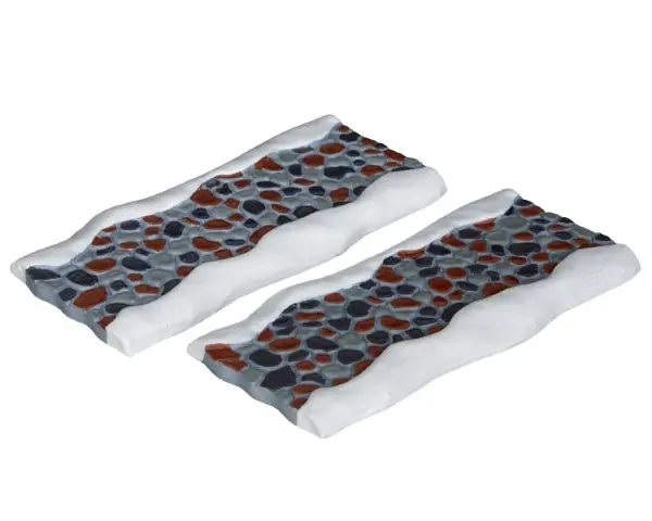 Kerstdorp landschap 2pc stone road straight LEMAX