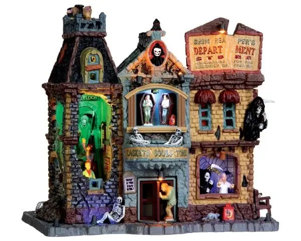 Kersthuisje Grim reaper's department store LEMAX