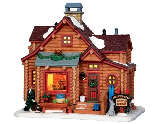 Kersthuisje Pinewood peak mountain getaway LED LEMAX