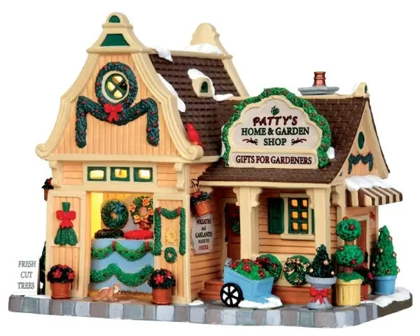Kersthuisje Patty's home & garden shop LEMAX