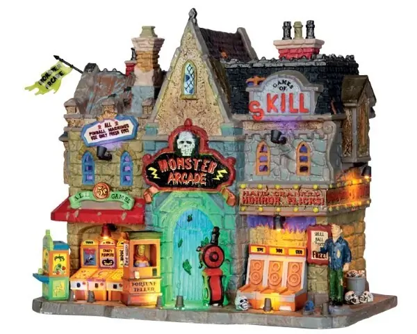 Kersthuisje Monster arcade LEMAX