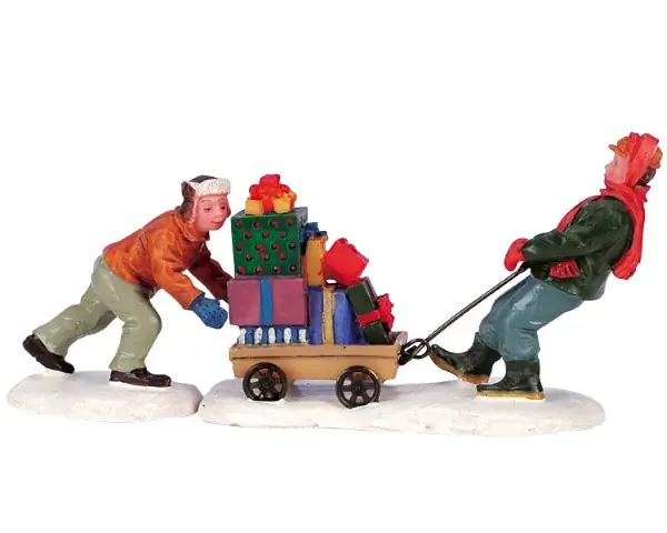 Kerstfiguur A full cart LEMAX