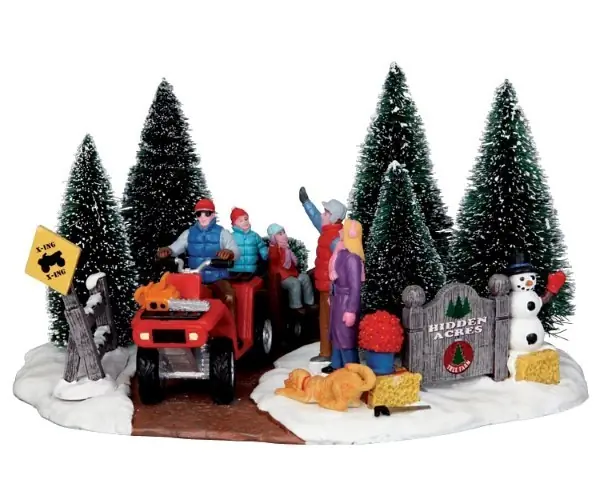 Kerstfiguur Here comes our tree LEMAX
