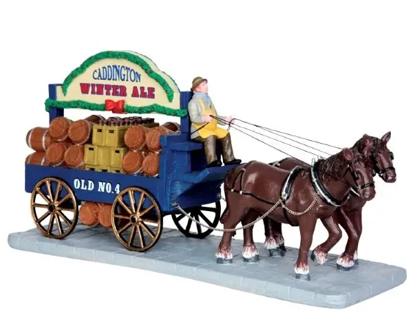 Kerstfiguur Winter ale wagon LEMAX