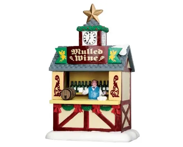 Kerstfiguur Mulled wine stall LEMAX