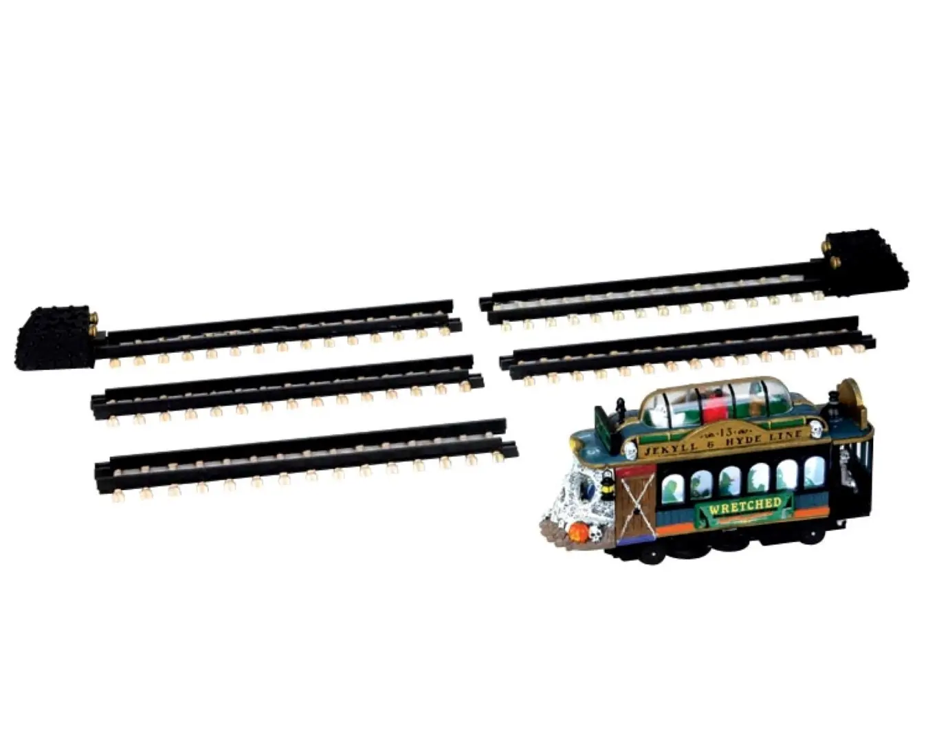 Kerstfiguur Trein Spookytown trolley LEMAX