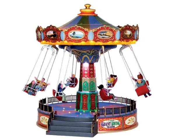 Kersthuisje The giant swing ride LEMAX