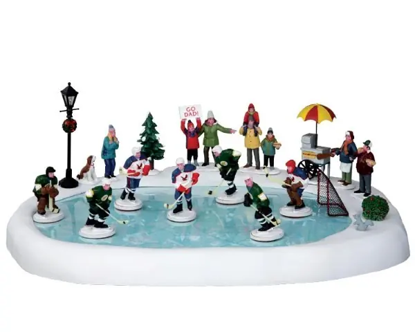 Kerstfiguur Hockey in the park ada LEMAX
