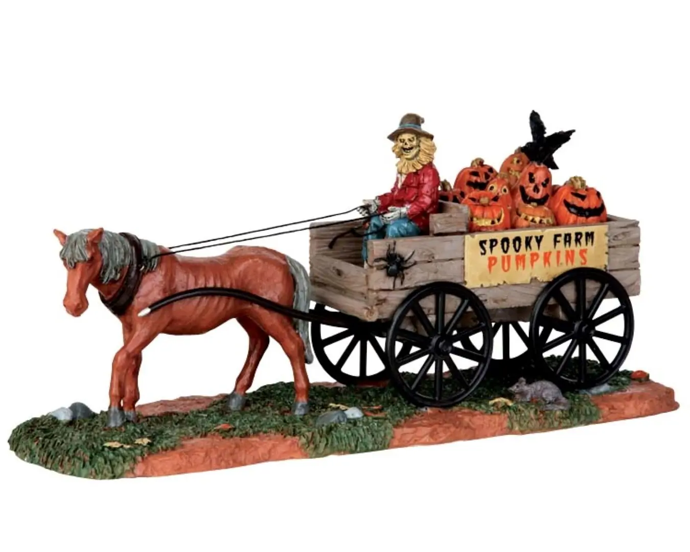 Kerstfiguur Pumpkin wagon LEMAX