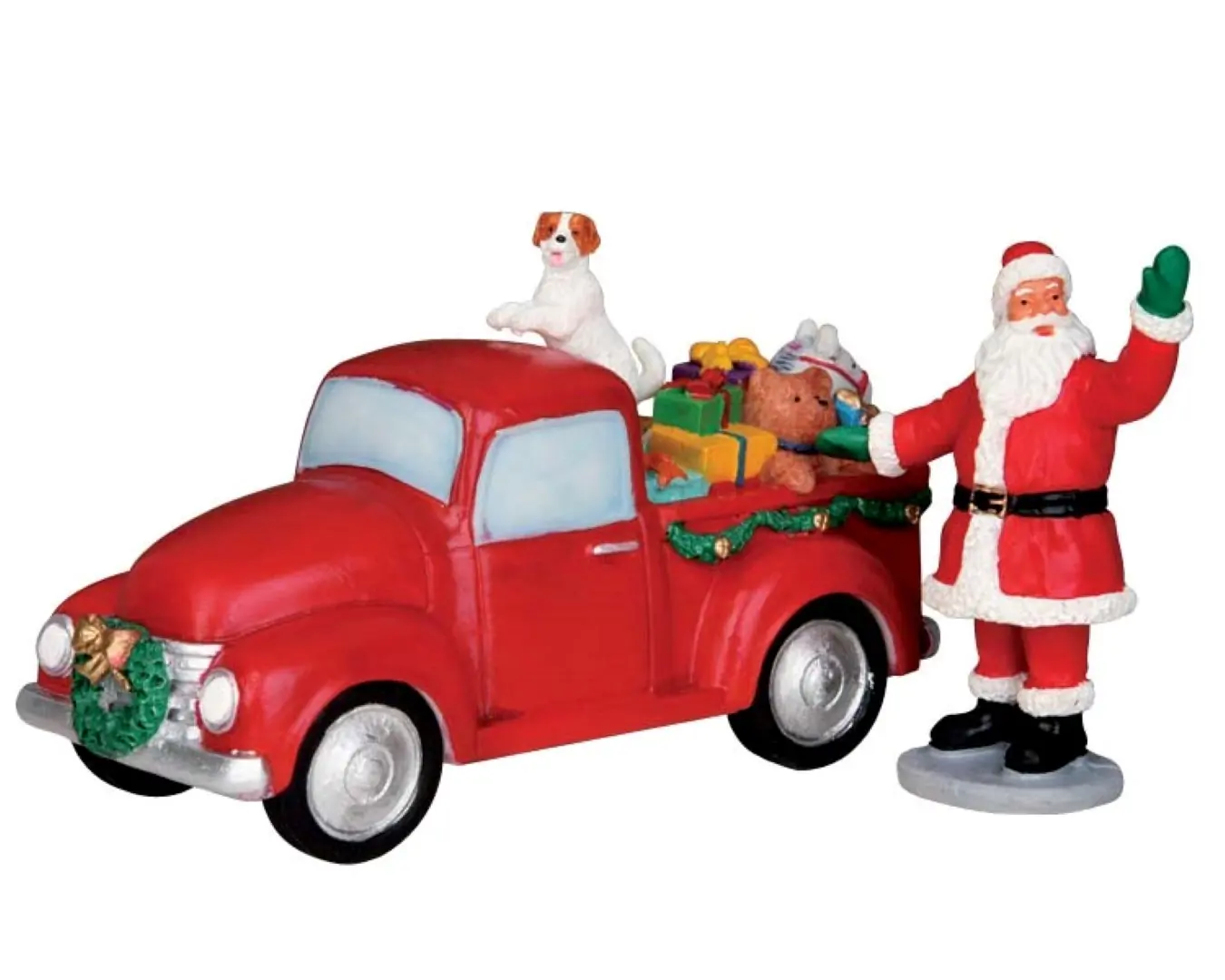 Kerstfiguur Santas truck set of 2 LEMAX