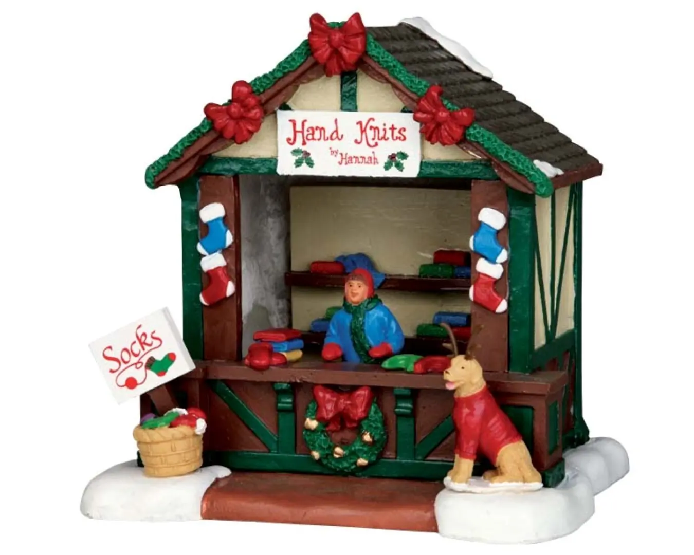 Kerstfiguur Hand knit goods stand LEMAX