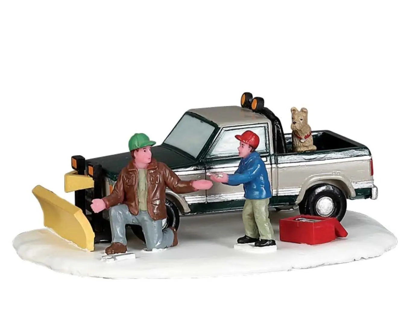 Kerstfiguur Snow plow set-up LEMAX