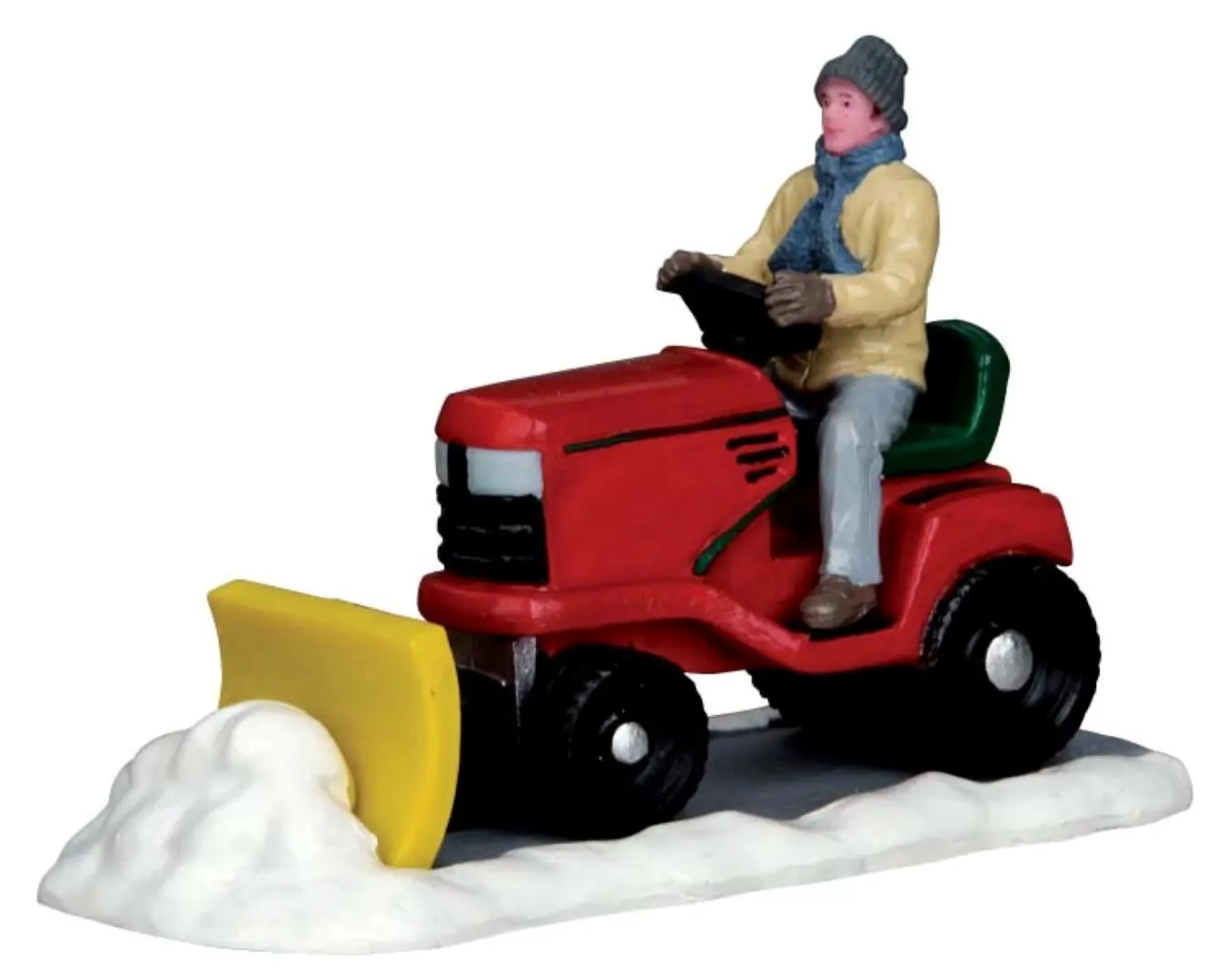 Kerstfiguur Ride on snowplow LEMAX
