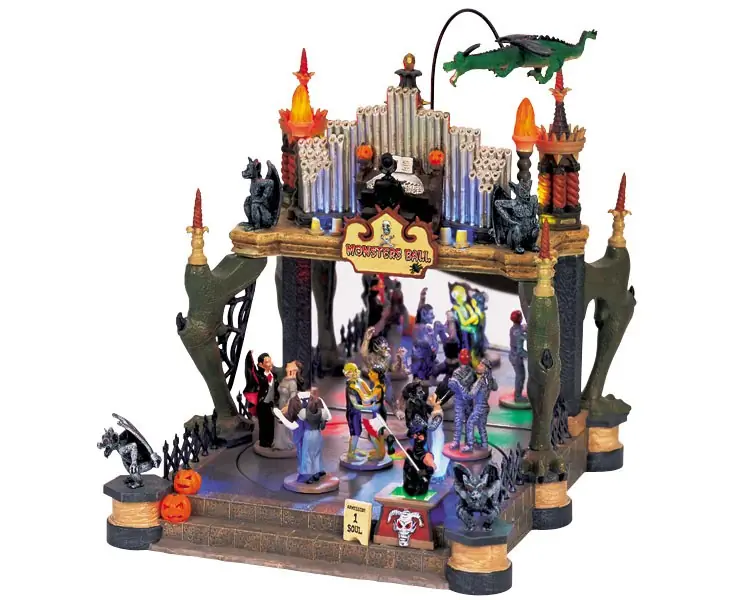 Kersthuisje Monsters ball LEMAX