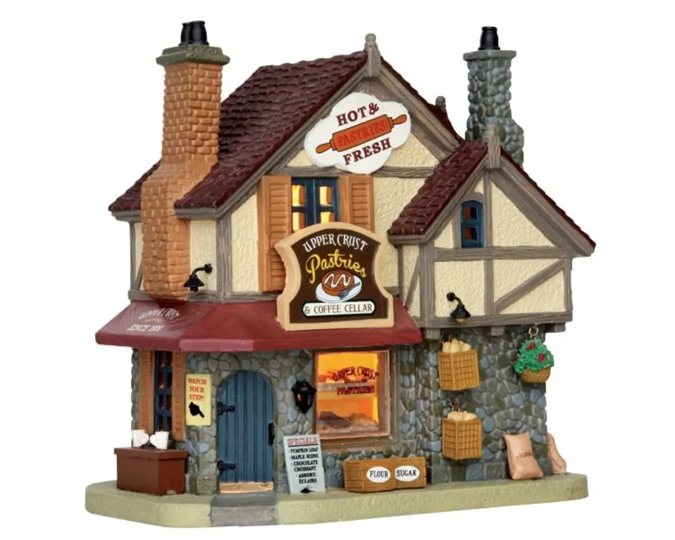 Kersthuisje Upper crust pastries LEMAX