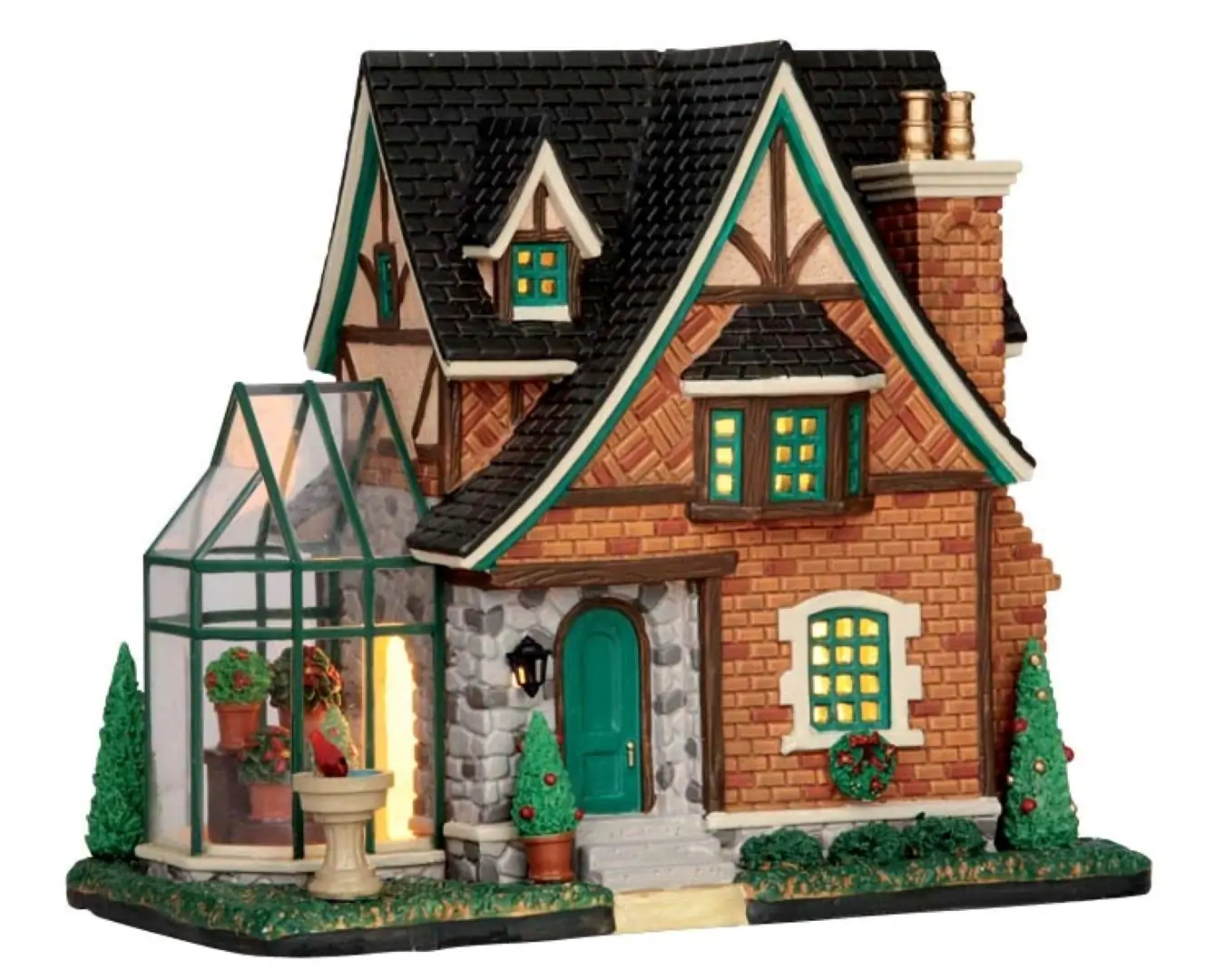 Kersthuisje Tudor home LEMAX