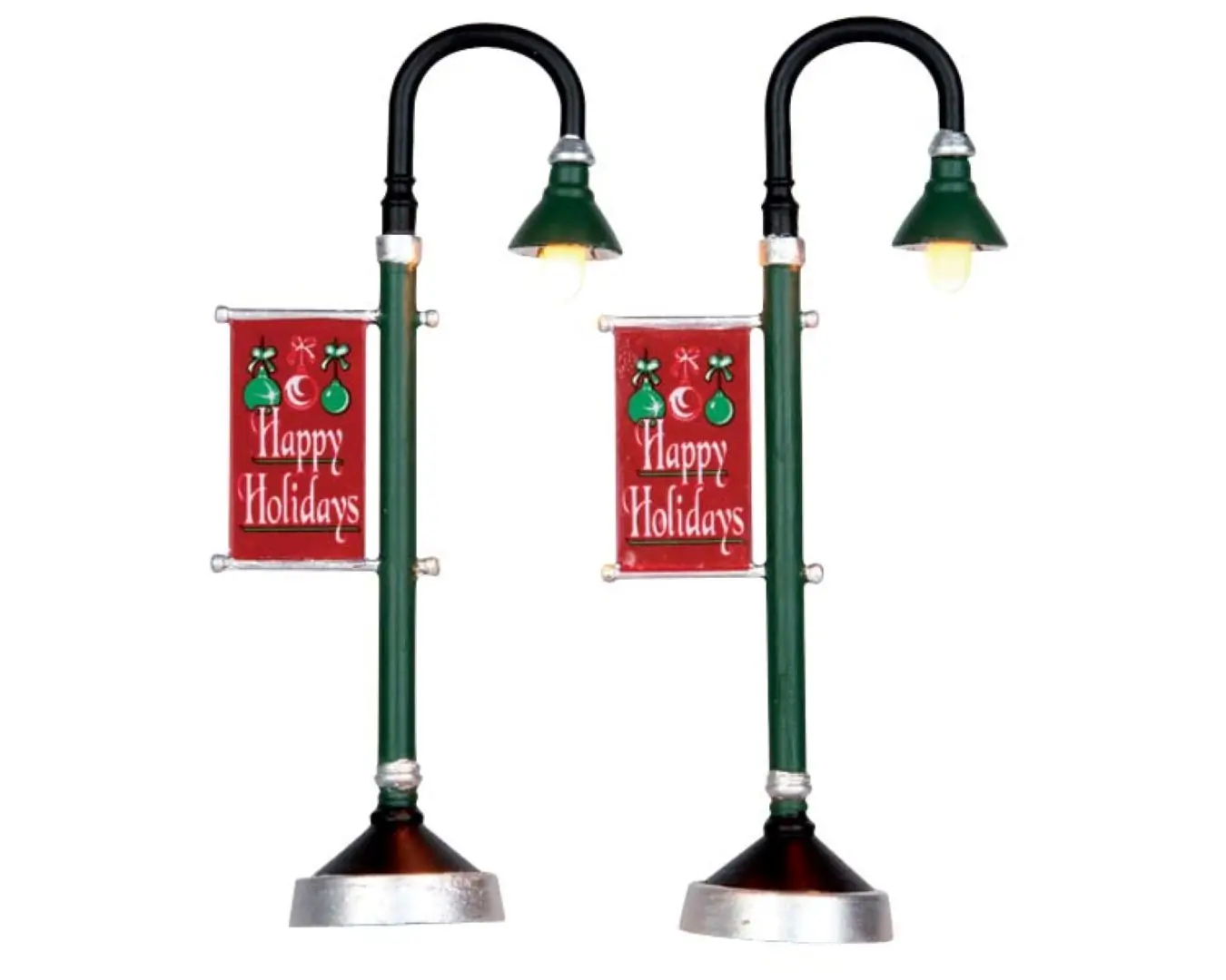 Kerstfiguur Municipal street lamp set of 2 b/o (4.5v) Lemax